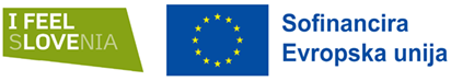 Logotip I Feel Slovenia in logotip Sofinancira Evropska unija